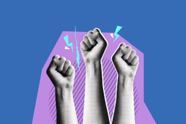 arms in protest
