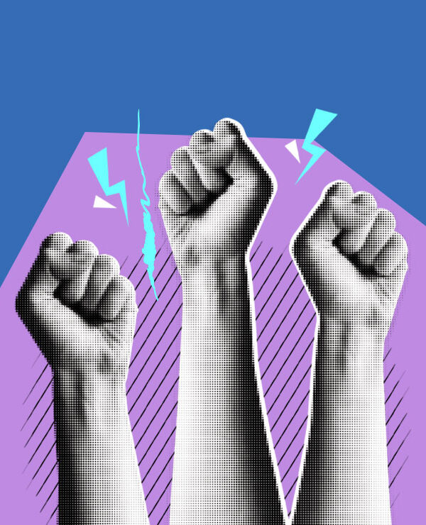 arms in protest