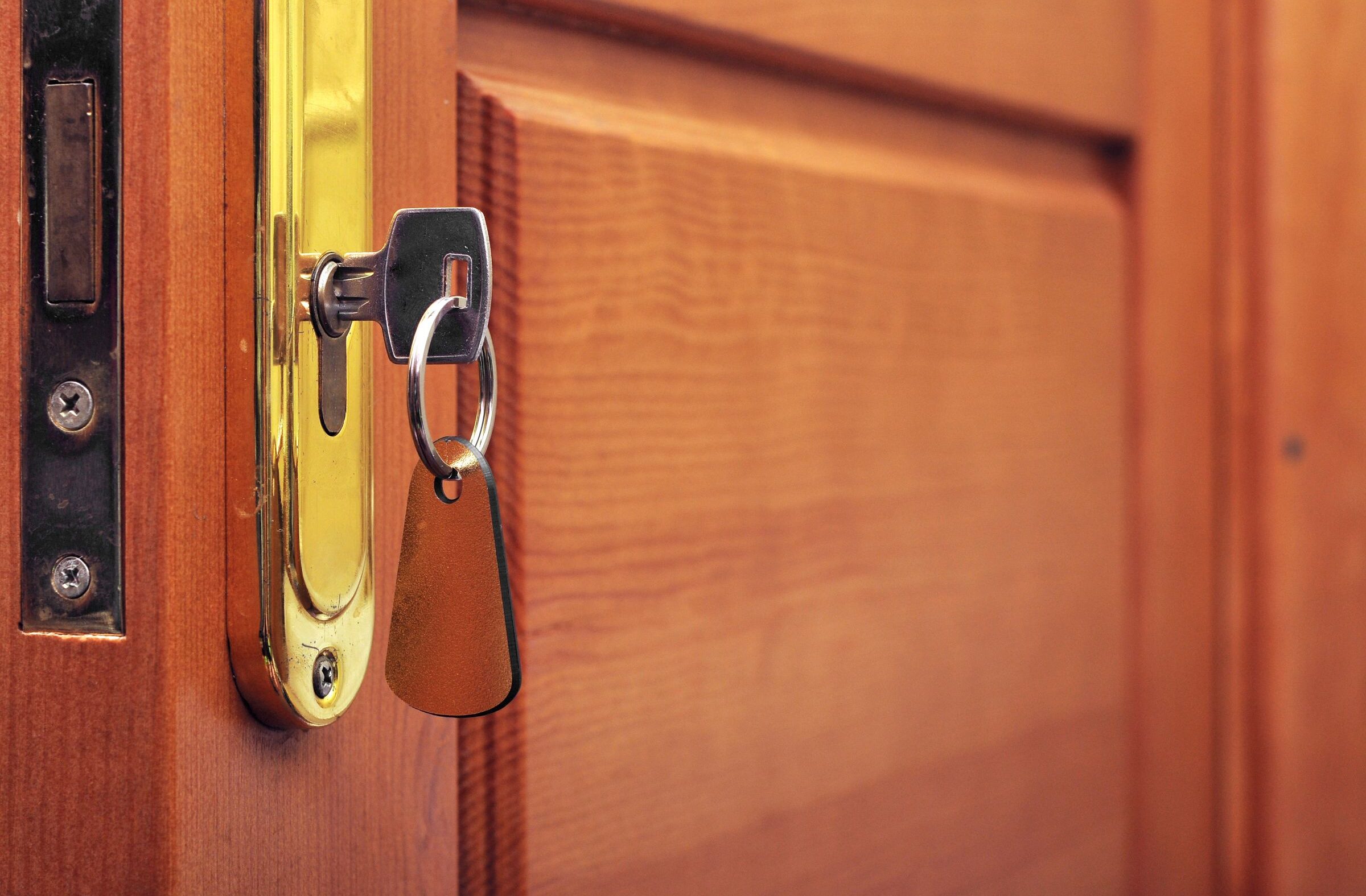 key in door