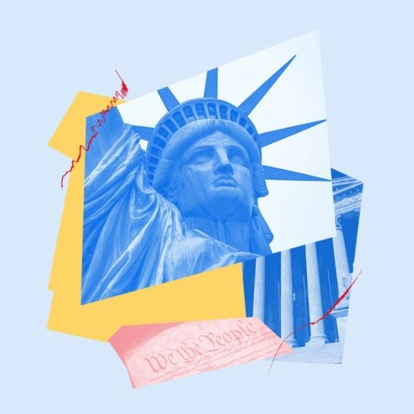 statue of liberty collage