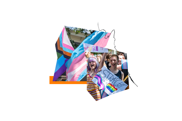 Trans Rights, Firewall for Freedom, Trans Flag, Pride 2025