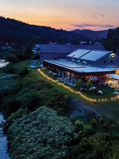 Aerial photo of Barr Hill, the Annual Meeting venue