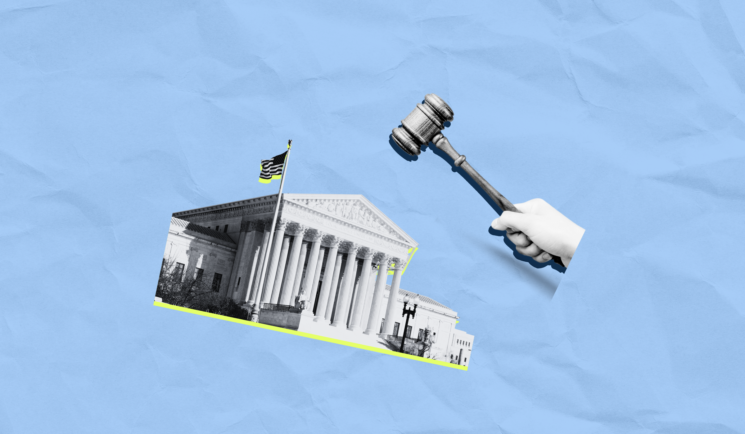 Supreme Court, gavel in hand