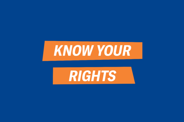 Know your rights tag