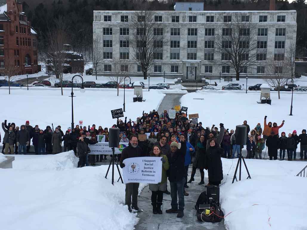 Crowd at VT Racial Justice Rally 3-17-17