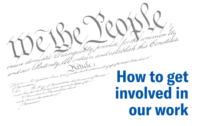 How to get involved in our work