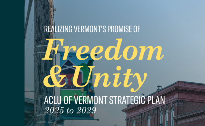 Realizing Vermont's promise of Freedom & Unity: ACLU of Vermont Strategic Plan 2025-2029
