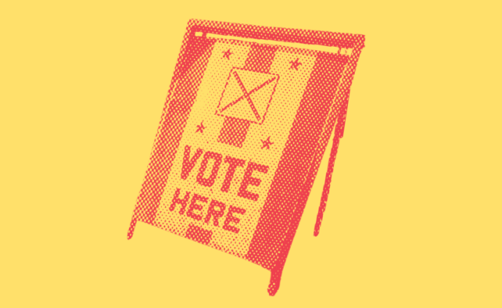 voting sign