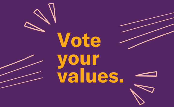 Vote your values.