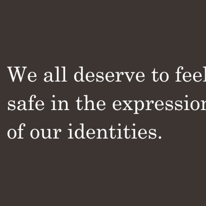 we all deserve to feel safe