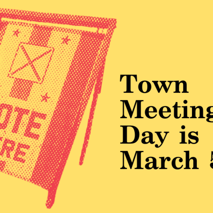 Town Meeting Day is March 5th