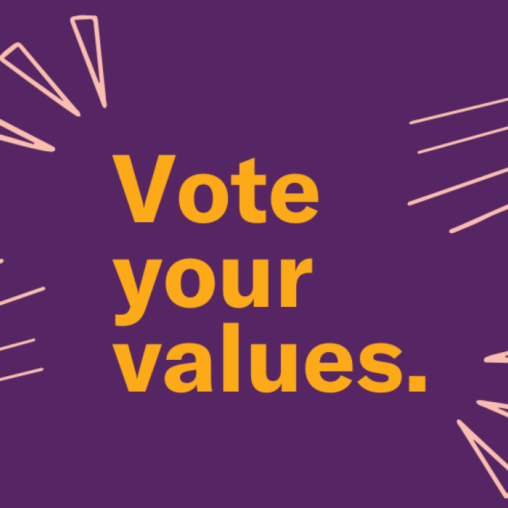 Vote your values.