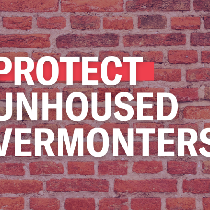 protect unhoused vermonters
